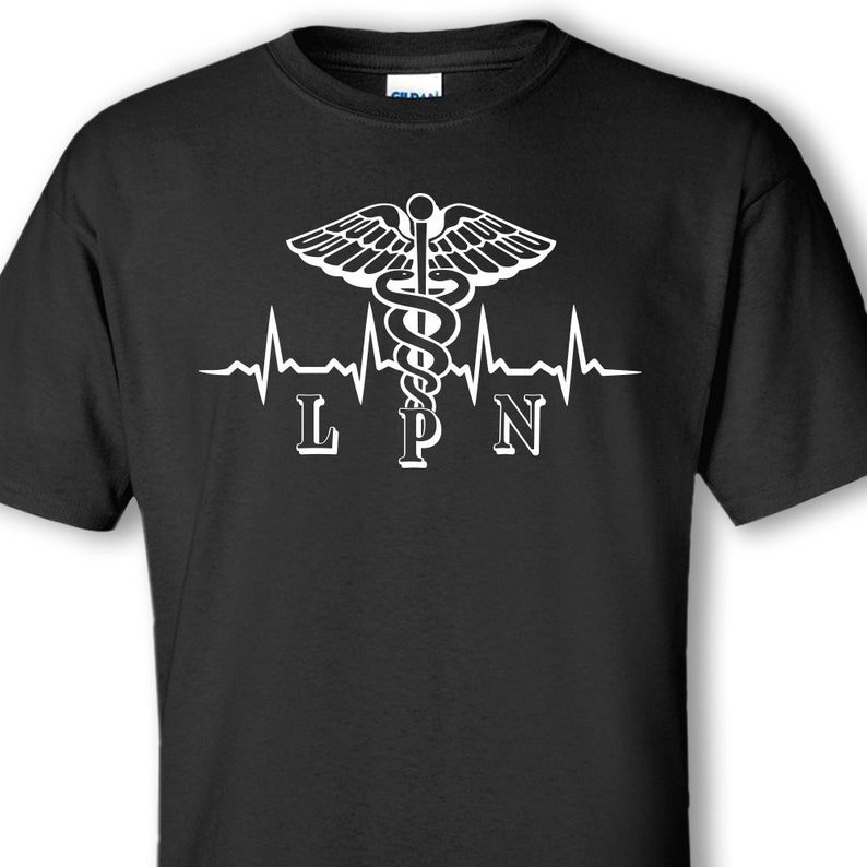 LPN Licensed Practical Nurse Heartbeat Tshirt Unisex Fit Etsy