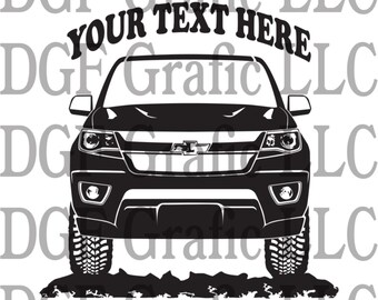 CHEVROLET - CHEVY - COLORADO Truck - 2015 - Personalized Vinyl Decal -  #OR044