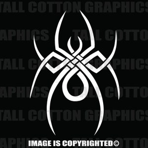 Tribal Spider Vinyl Decal  - #BS017