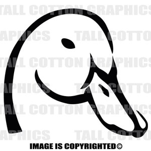 GREAT DUCKS UNLIMITED alternative duck head Vinyl Decal Sticker decor #WL032