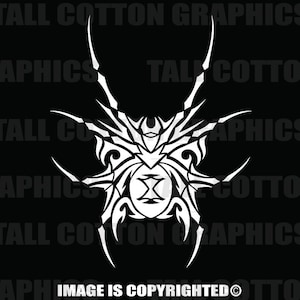 TRIBAL SPIDER  Vinyl Decal for your Car, Truck , Laptop, etc... #BS070
