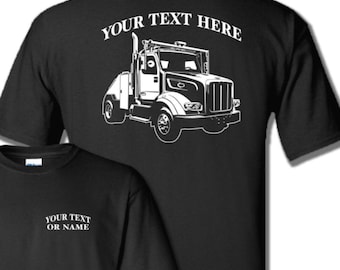 Peterbilt Mobile Home Toter Custom T-Shirt: Custom Big Rig Tee
