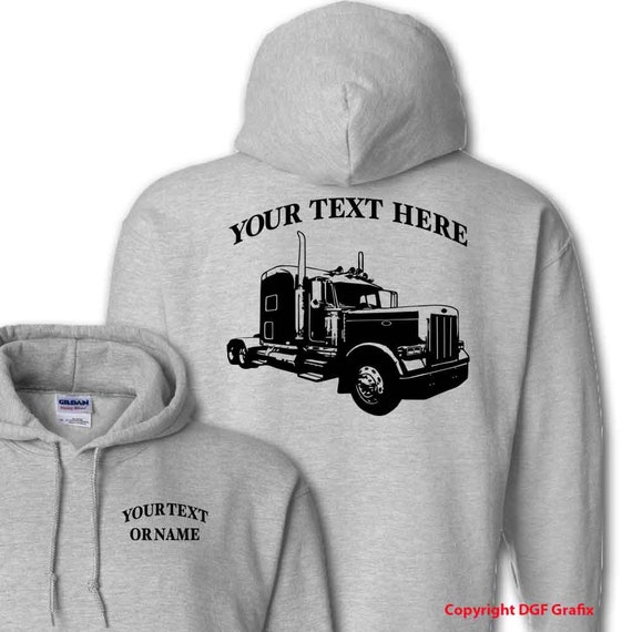 Custom peterbilt sale hoodie