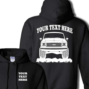 FORD BRONCO F150 F250 1987 - 1991  Truck  Offroad 4x4  Personalized Pullover Hoodie! 50/50 cotton/polyester  - #HOR010