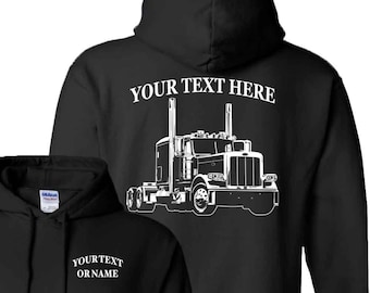 Peterbilt 389 Hoodie: Custom Semi Truck Pullover