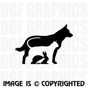 VETERINARY CARE Dog, Cat, Rabbit, Bird Vinyl Decal - #JB052 bild 1