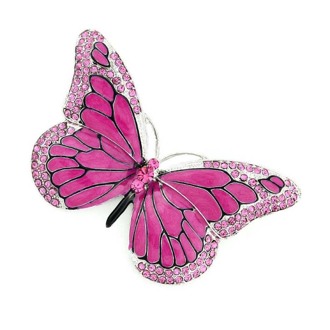 PINK FLY BROOCH