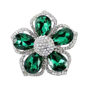 Green Brooch, Crystal Emerald Green Rhinestone Brooches Pins Women, Green Dress Sash Pin, Green Wedding Brooches, Green Cake Brooch Crafts