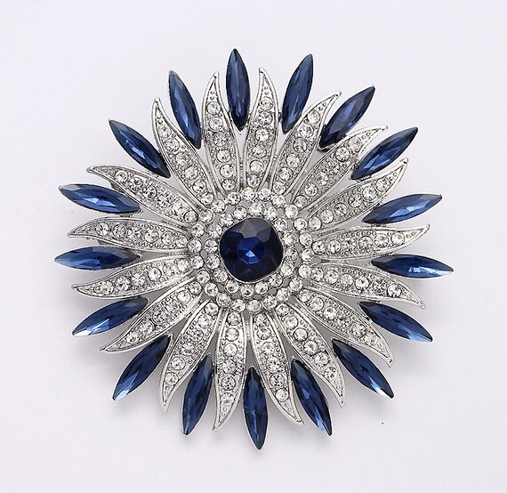 blue brooch
