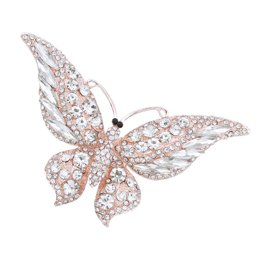 Rose Gold Butterfly Brooch Rose Gold Brooches Pins for Women Etsy