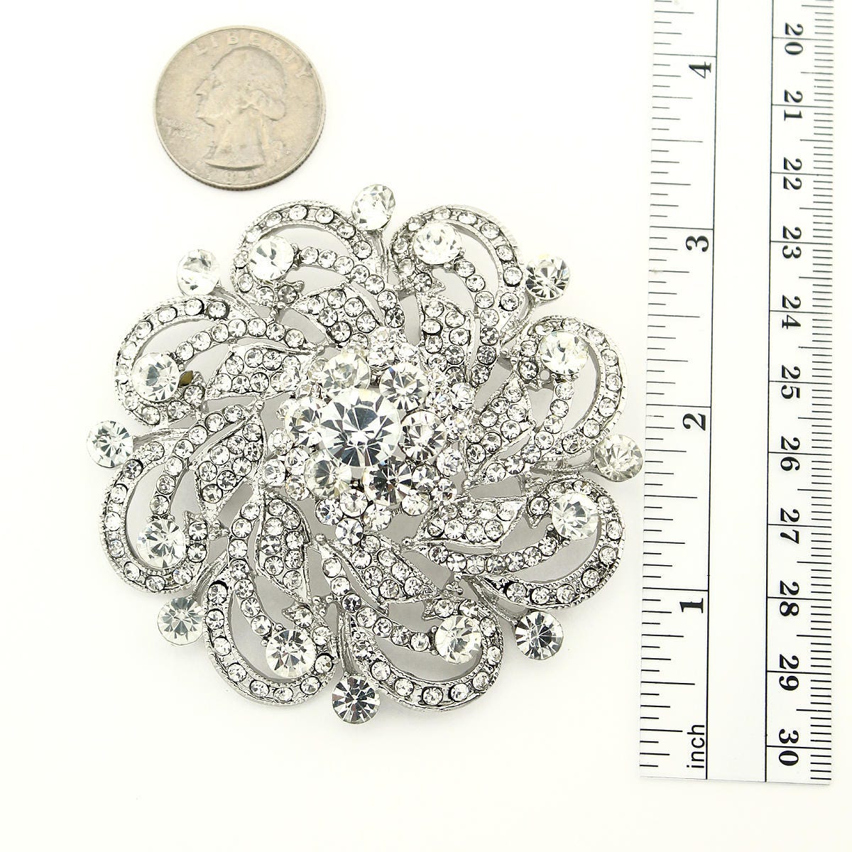 Women Rhinestone 3 Circle Brooch Scarf Buckle Simple Style Wedding Bouquet  Vintage Wedding Hijab Scarf Pin Up Buckle Broches From Lakesuperior, $1.23