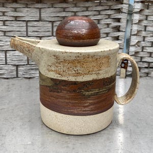 Tetera vintage Tue Poulsen, serie Grey Stone, Dinamarca, diseño escandinavo // Moderno de mediados de siglo