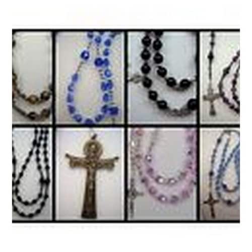 メンズ ブラック オニキス ロザリオ カトリック XLサイズ 24 1/2インチ