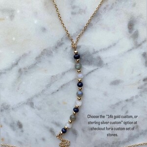 Pearl Opal Moonstone Crystal Body Chain Body jewelry crystal beaded body chain Satellite Body chain image 4