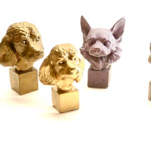 One-of-a-Kind Dog Bust Sculptures – Handmade Pet Tribute & Dog Lover Gift – Choose Breed