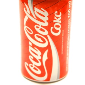 Coca-Cola Coke 1991 Airplane Beverage 150ml Empty Coke Can 3-1/2&quot; Tall