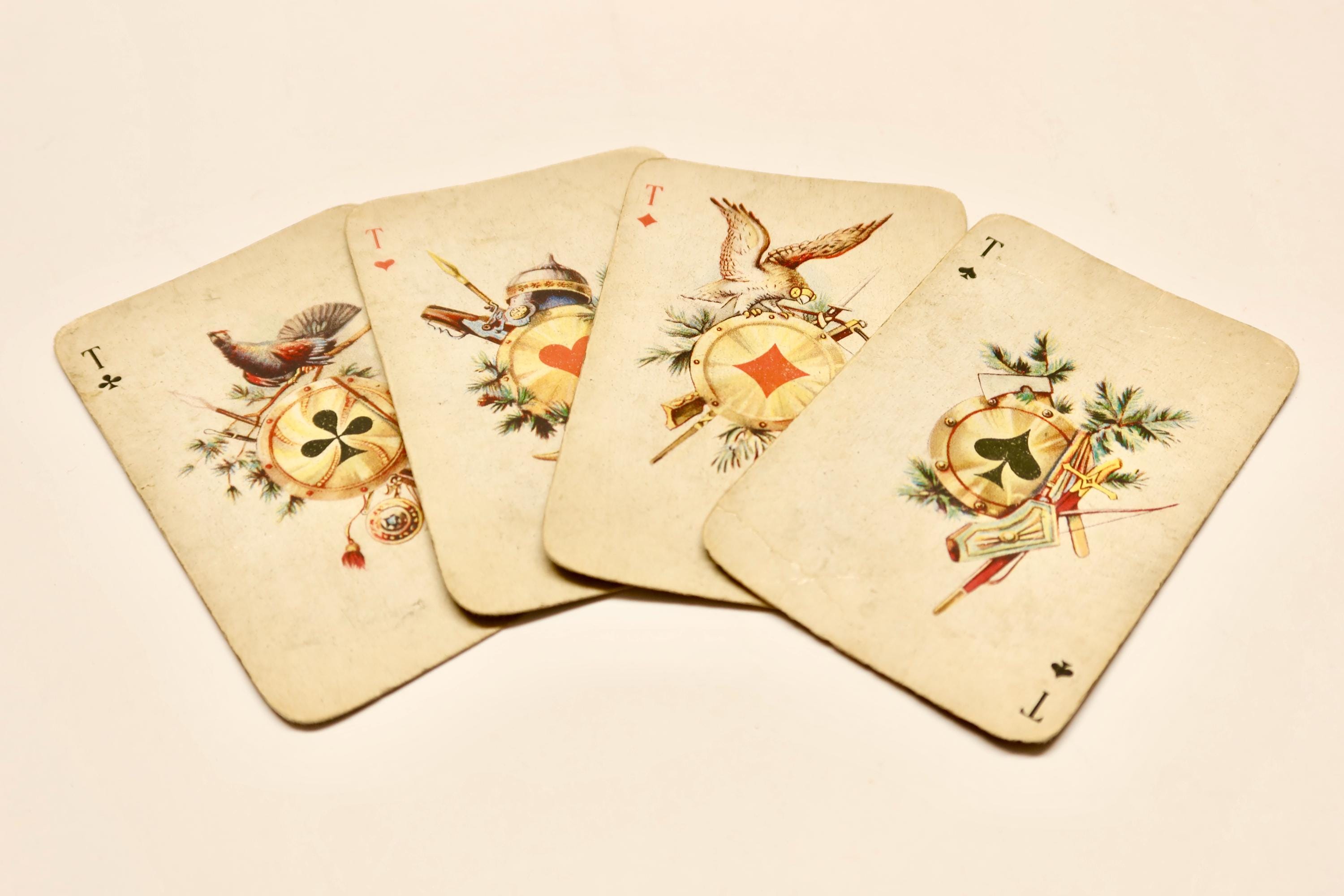 ヴィンテージ ソビエト トランプ - 53枚セット、レトロなロシアの