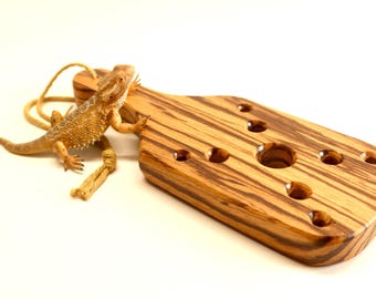 Own a Rare & Exotic Zebrawood X Pattern Spanking Paddle – A True Statement Piece!