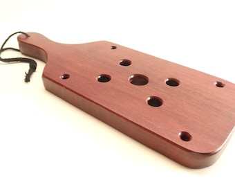 12" Mega Size Purple Devil Paddle Collector Edition Purpleheart Spanking Paddle Heavy BDSM Paddle Exotic One of a Kind Impact Toy Mature