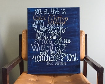 J.R.R. Tolkien Canvas Quote