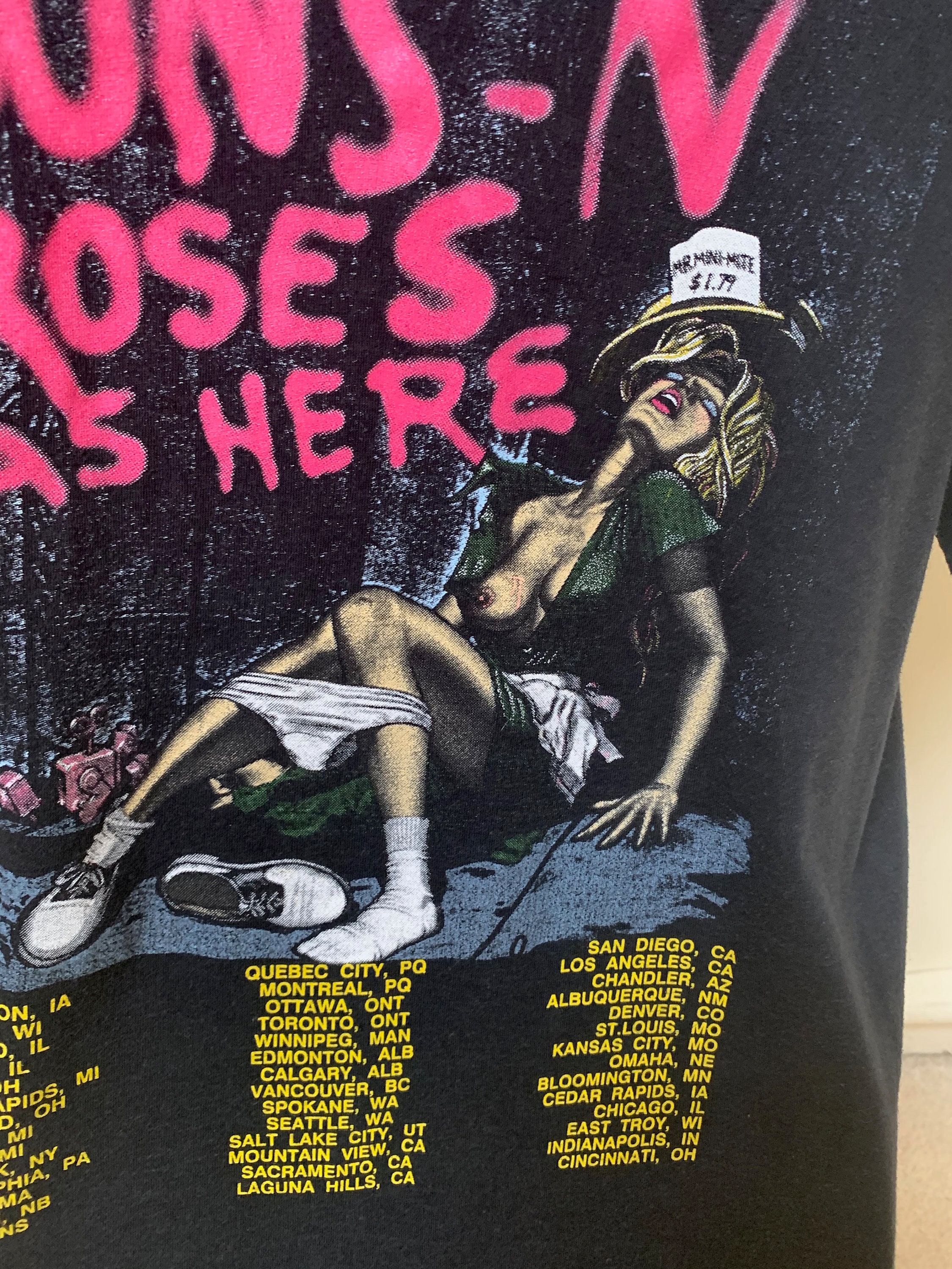 Vintage Guns N Roses BANNED Appetite for Destruction Tour Vintage Guns N Roses BANNED Appetite for Destruction Tour