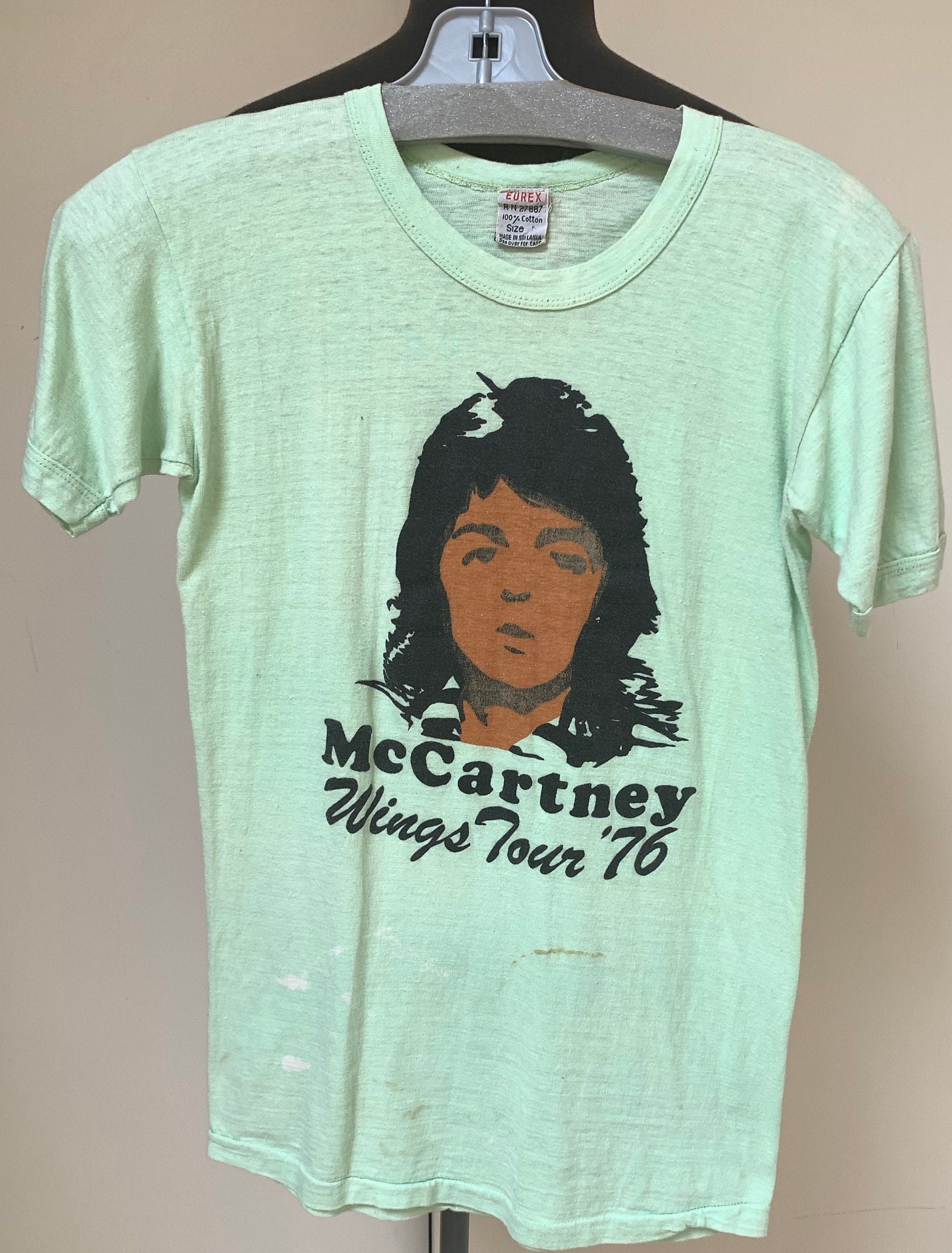 Vintage Paul Mccartney Wings Tour Original Vintage Authentic
