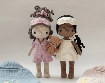 La fiesta de pijamas de Justine y Lupita - Patrón de crochet de {Amour Fou}