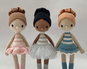 Colette, Sabine & Ondine, the acrobats - Crochet Pattern by {Amour Fou}