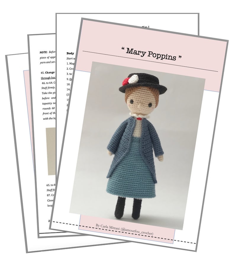 Mary Poppins Crochet Pattern by Amour Fou image 10