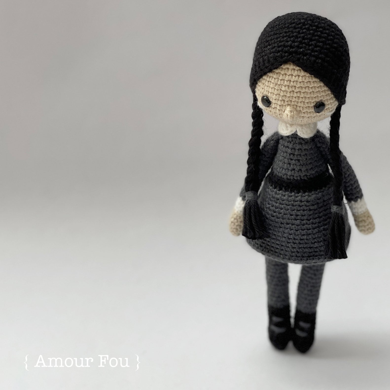 Wednesday Addams Crochet Pattern by {Amour Fou}