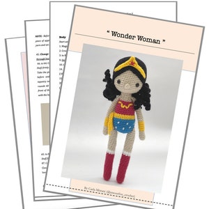 Wonder Woman Crochet Pattern by Amour Fou image 8