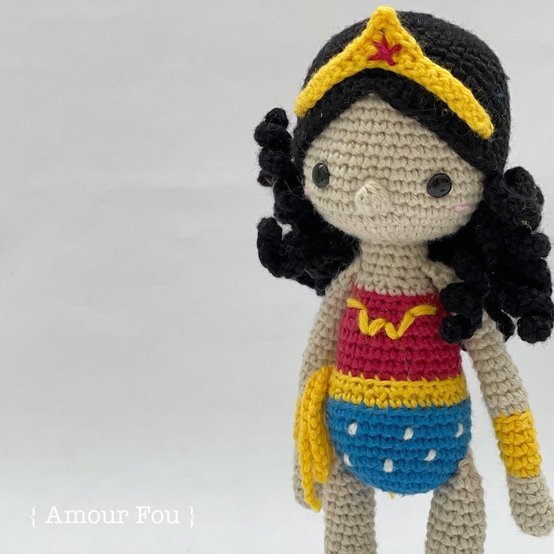Wonder Woman Crochet Pattern by Amour Fou image 5