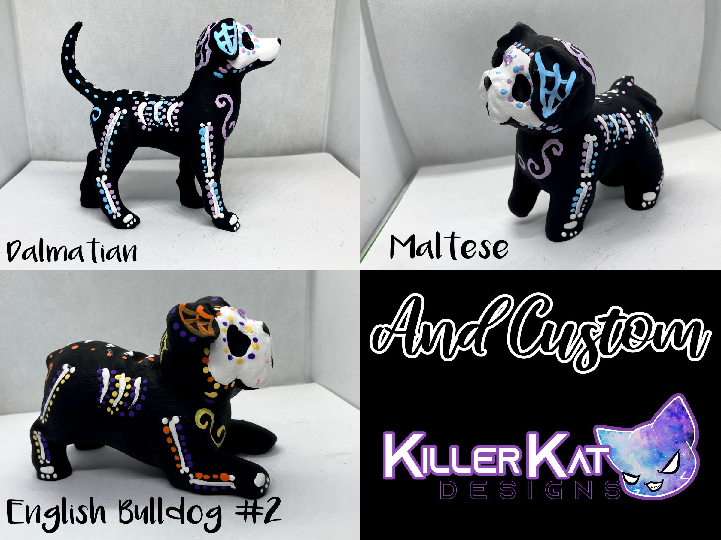 Sugar Skull Dogs Series 8 & Custom Order Your Own Figurine