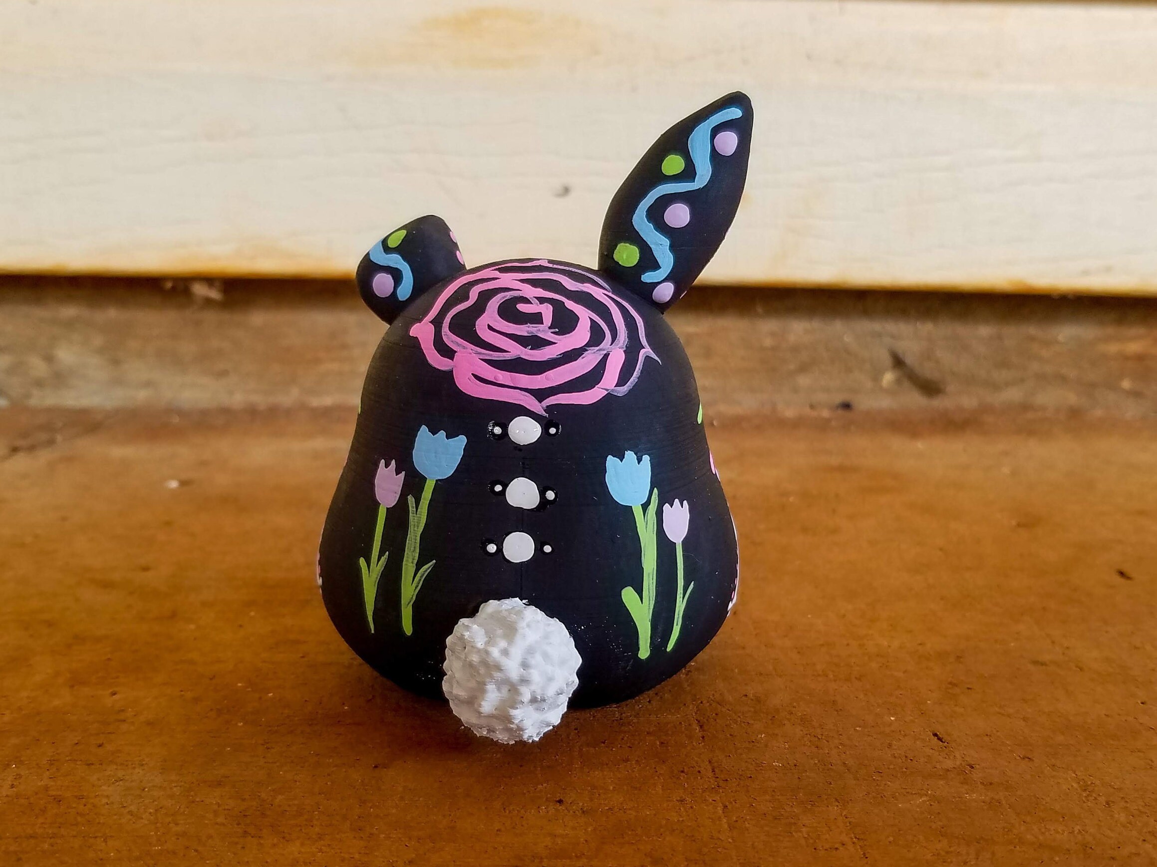 Original Sugar Skull Bunny Figurine Hand Painted 3D Printed - Etsy