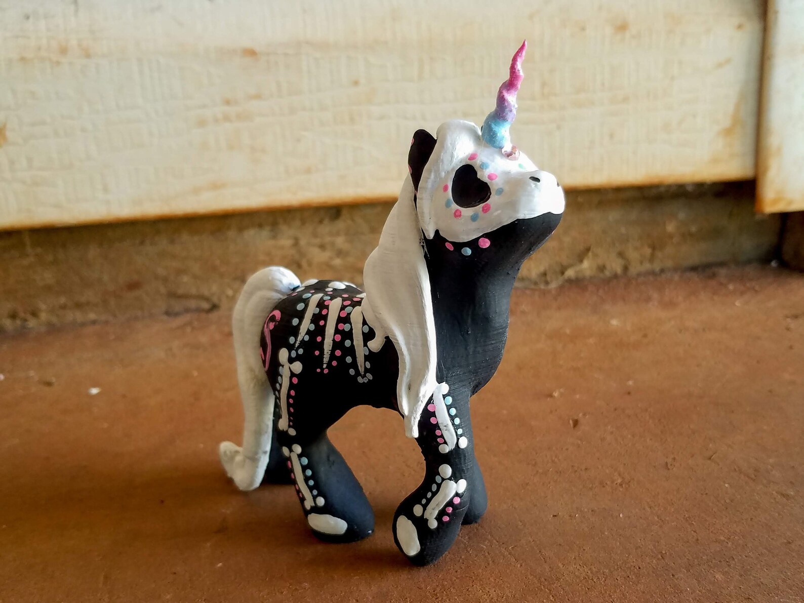 Skeleton Unicorn Figurine Hand Painted 3D Printed | Etsy