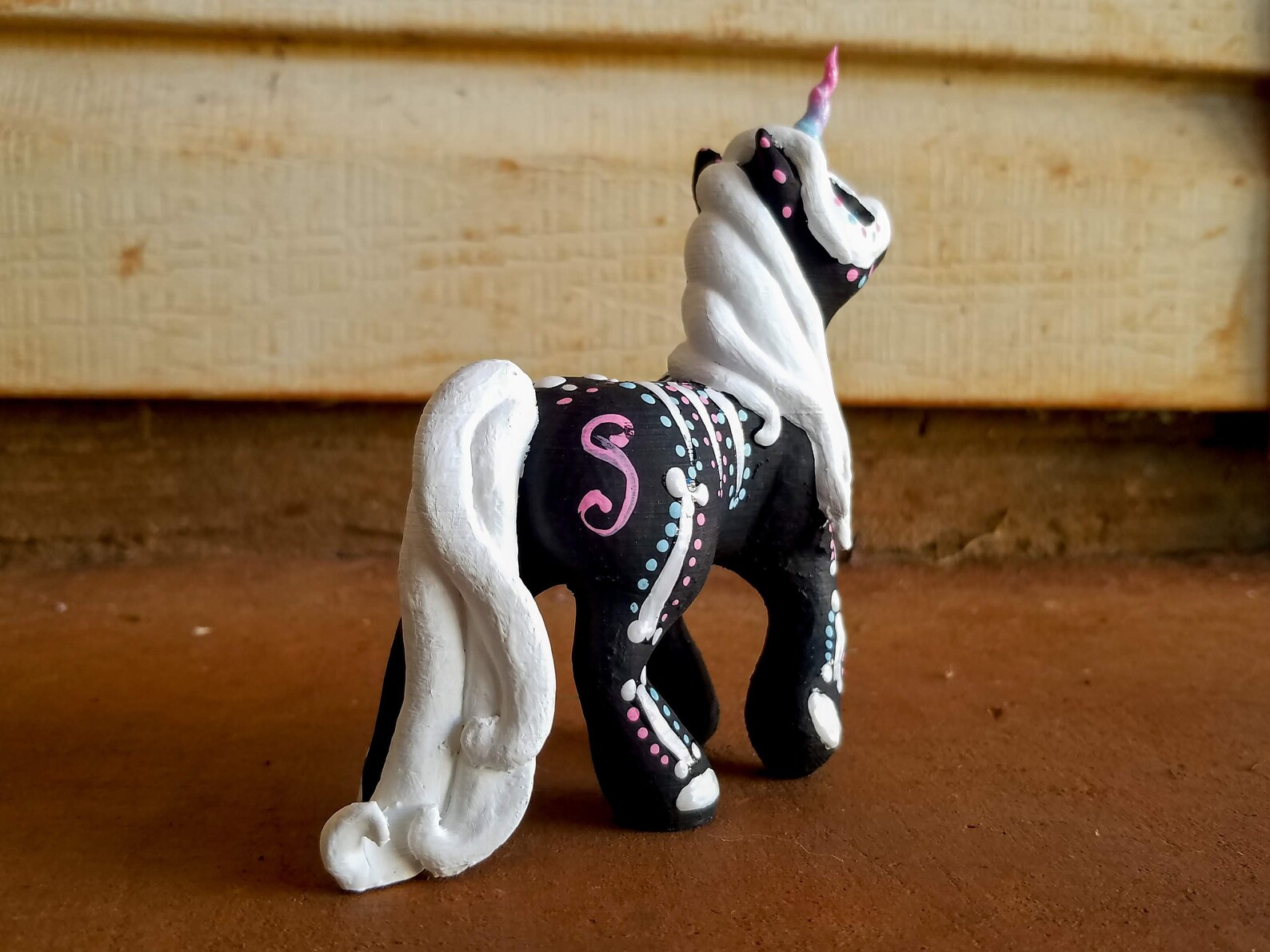 Skeleton Unicorn Figurine Hand Painted 3D Printed | Etsy