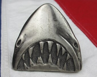 shark belt buckle