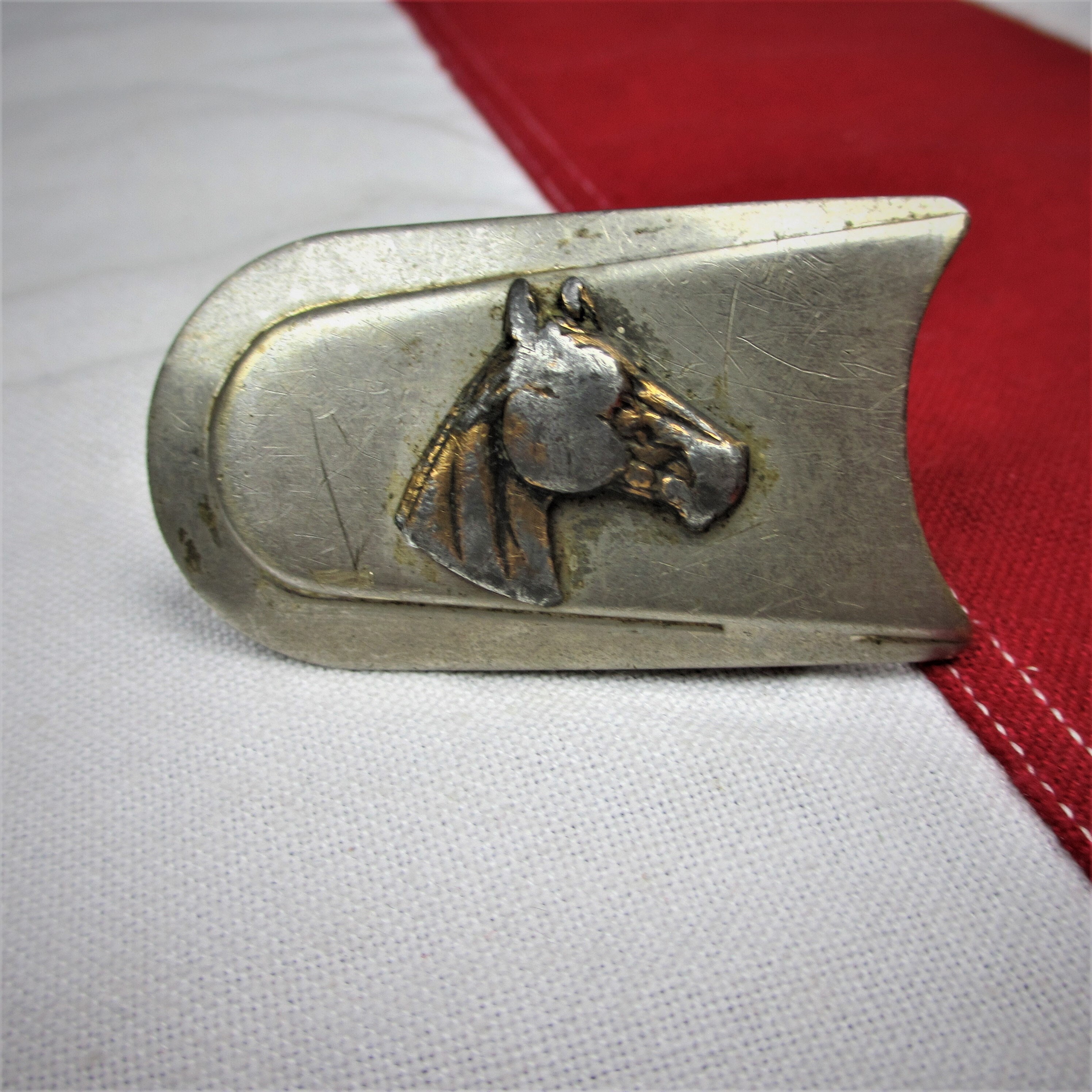 Vintage 1960's Justin Brand Horse Head Belt Buckle Nickel | Etsy