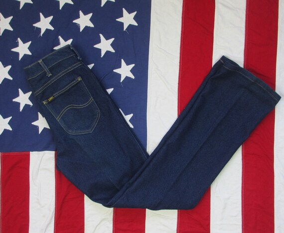 Vintage 1970's Lee Riders Medium Wash Flared Leg J