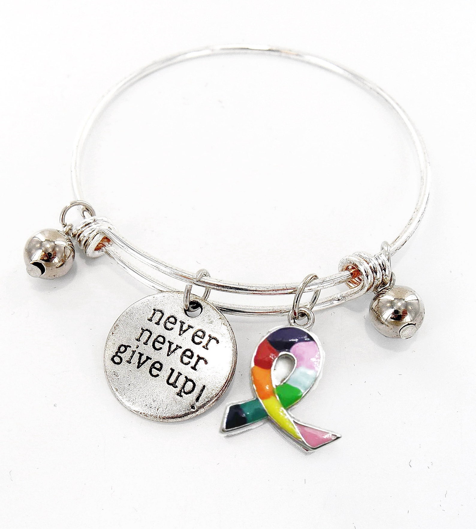 Cancer Awareness Bracelet Expandable Bangle Bracelet | Etsy