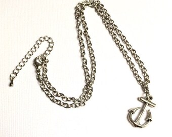 Anchor Necklace -  Anchor Pendant Necklace -  Anchor Charm - Traveller Gift - Adventure Gift - Nautical Gift for Her - Sailor Gift