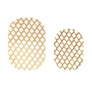 Gold Crisscross Overlay- Nail Polish Strips