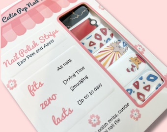 Electrifying nail wrap| Poke| Pika |Anime Nail Strips |nail Stickers |kawaii|diy nail art| anime nail decal| anime nail stickers| Kid nail