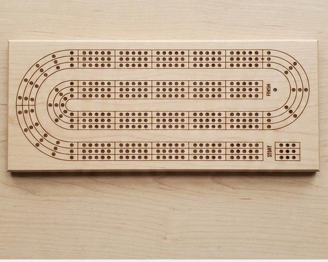 Cribbage Template.pdf Cribbage Board Loop Template, Printable PDF + DXF File - Etsy UK