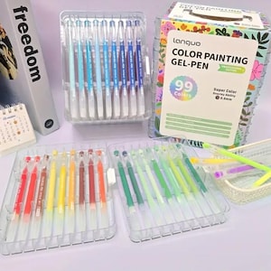 99pcs Languo Colored Gel Paint Pens Sets with Cases (latchable)