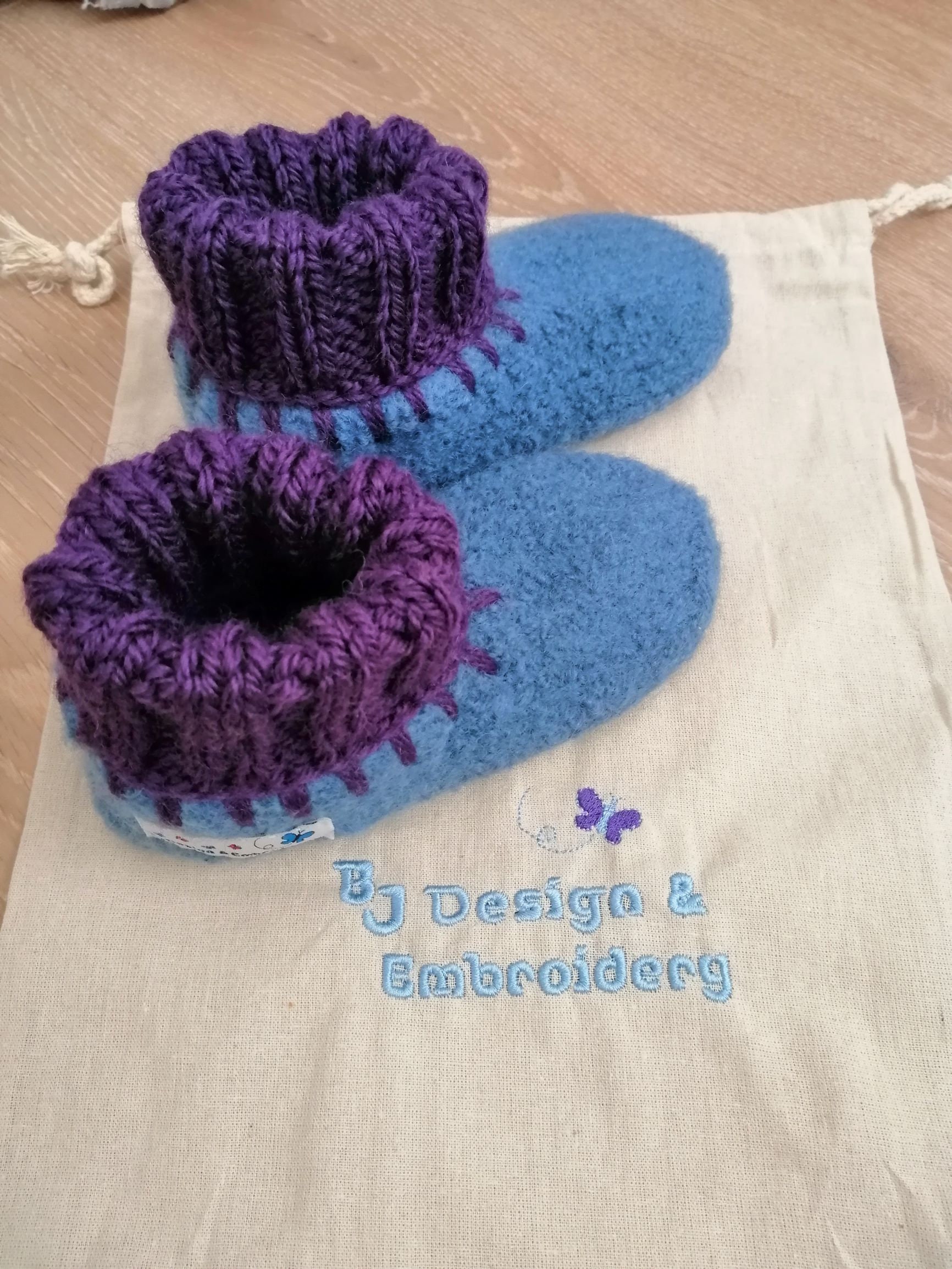 Washable Felt Slippers With Leather Soles to ORDER Sizes EU Etsy