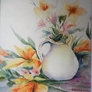 Floral Watercolor, Original Flower Watercolor,
