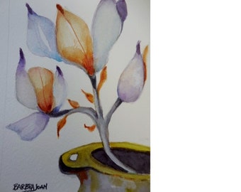 Watercolor Floral, original watercolor,