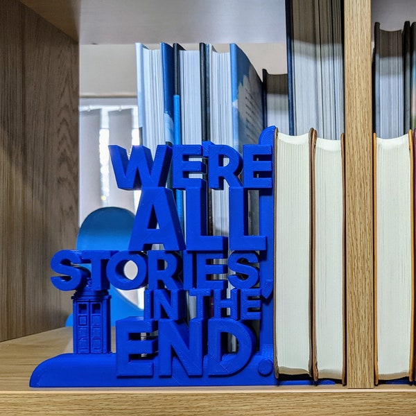 Decorative Lightweight Bookends - Dr Who Inspired - 3D Printed (Tardis)