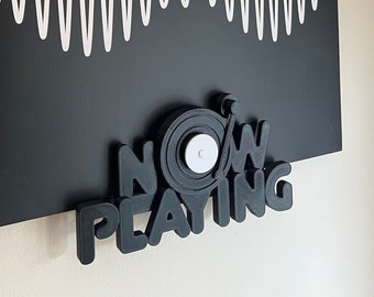 Now Playing - 3D Printed Vinyl/Record Display - Wall Mount